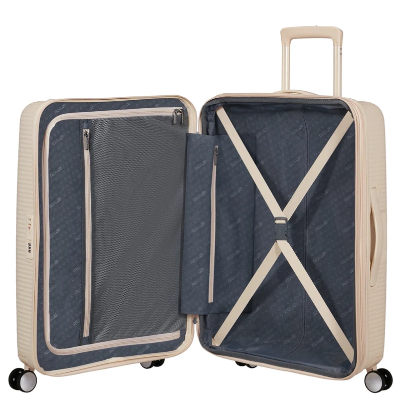 American Tourister Soundbox - Trolley de 4 ruedas 67 cm (coconut sand)