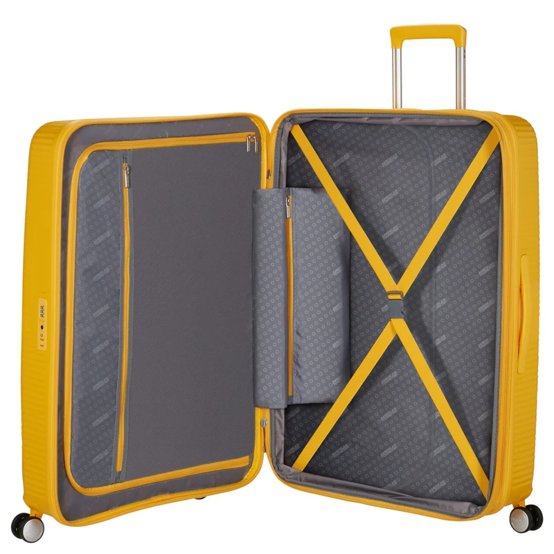 American Tourister Soundbox - Trolley de 4 ruedas 80 cm expandible (gelb)