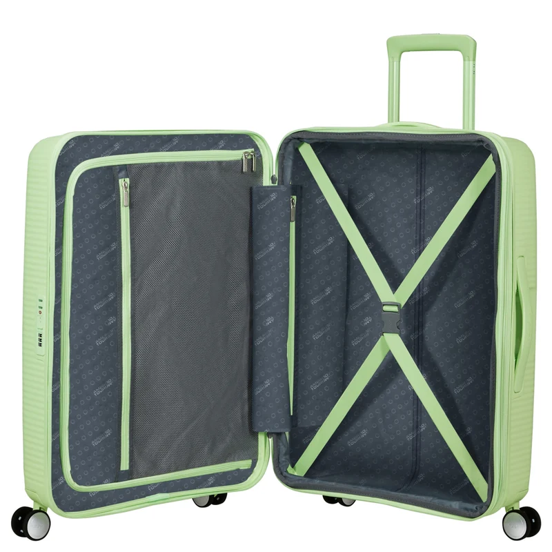 American Tourister Soundbox - Trolley de 4 ruedas 67 cm (kiwi green)