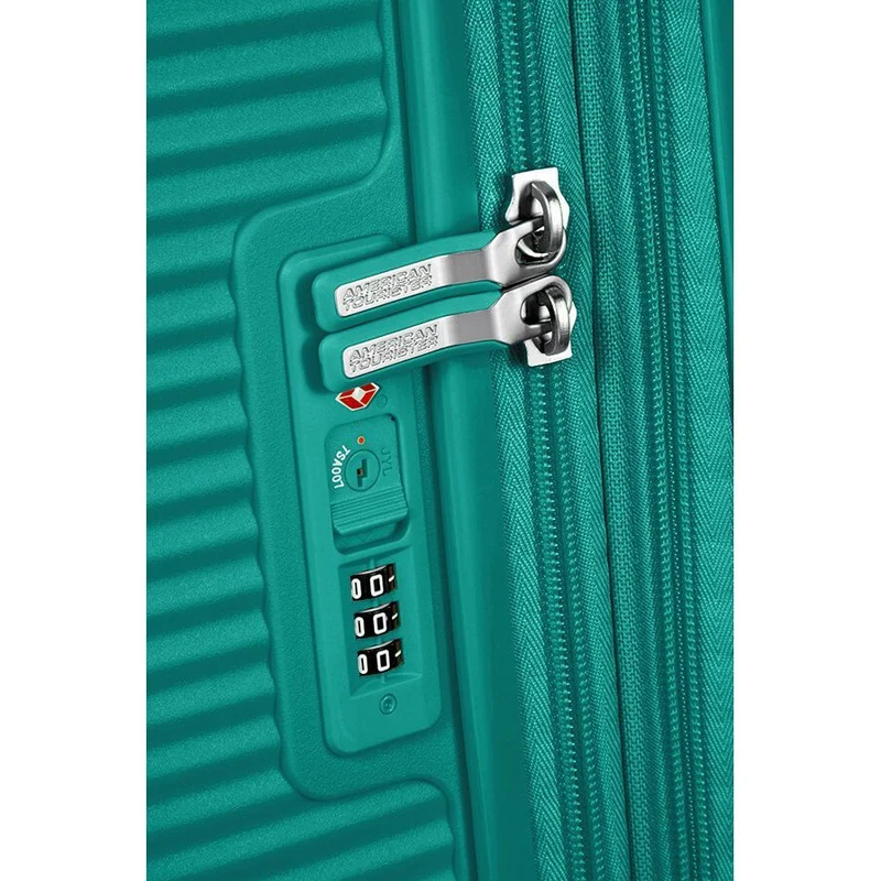 American Tourister Soundbox - Trolley de cabina con 4 ruedas 55 cm (sun kissed coral)