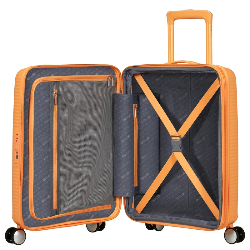 American Tourister Soundbox - Trolley de cabina con 4 ruedas 55 cm (papaya pop)