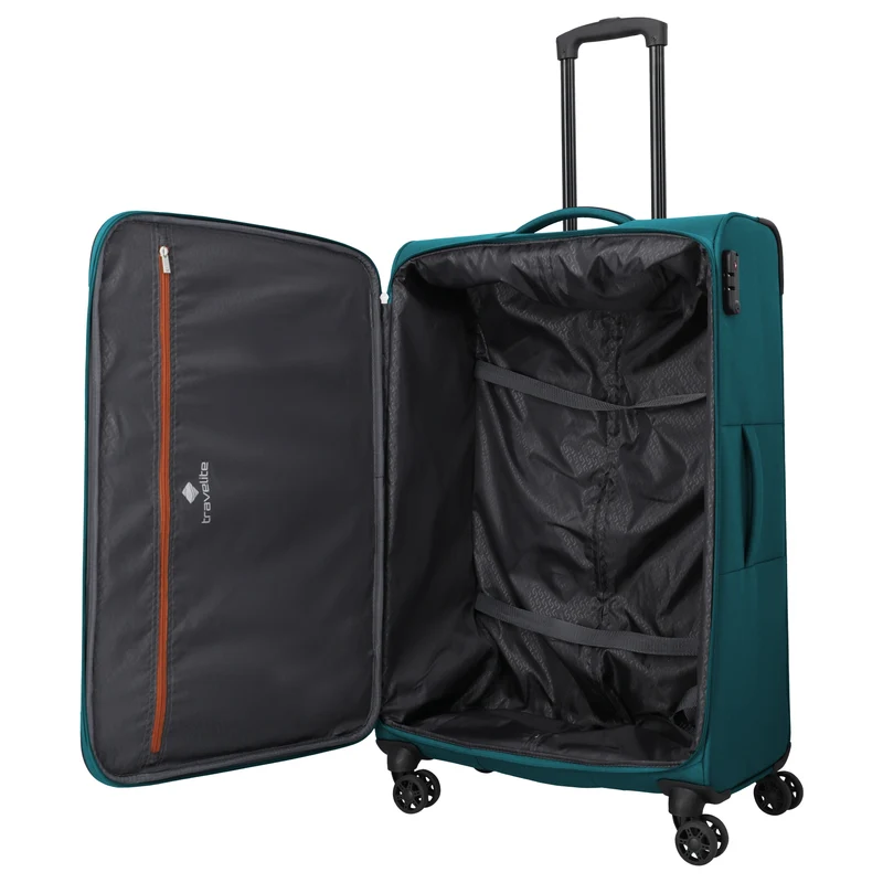 Travelite Priego - Set de trolley con 4 ruedas 3 piezas (petrol)