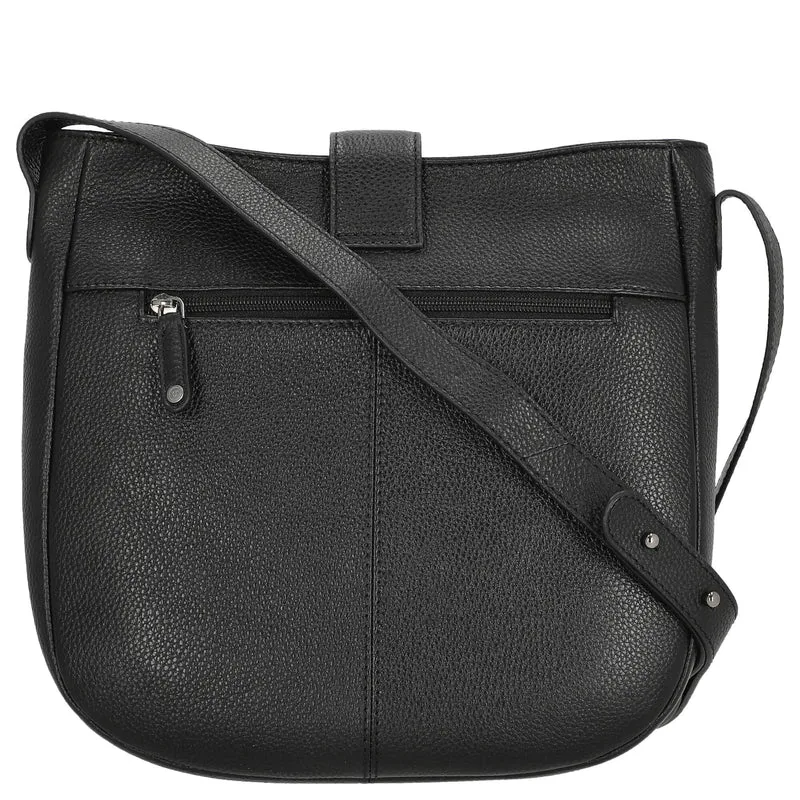 bugatti Elsa - Bolso bandolera 30 cm (black)