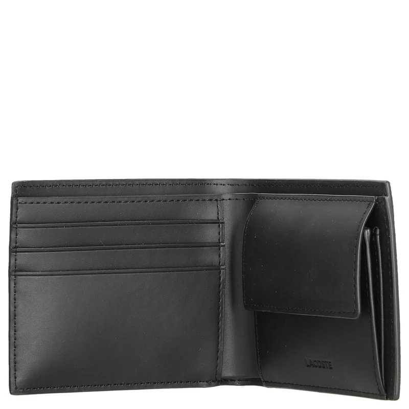 Lacoste The Blend Geschenkset - Cartera 3cc y llavero (monogram noir gris)