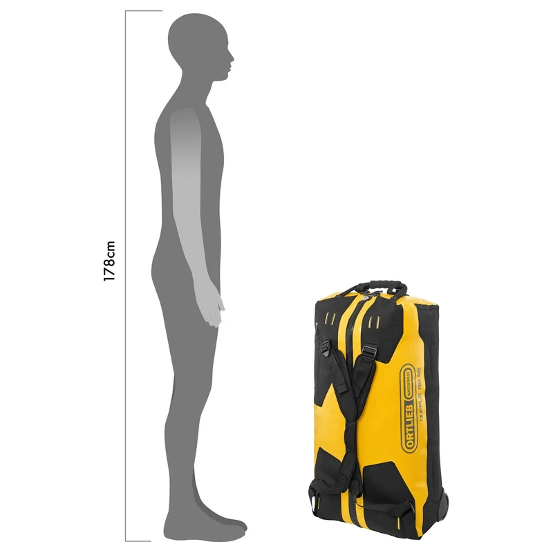Ortlieb RS 85 - Bolsa de viaje con ruedas 73 cm (yellow black)