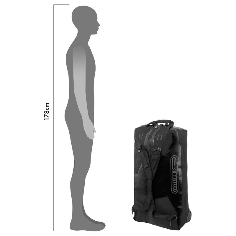 Ortlieb RS 85 - Bolsa de viaje con ruedas 73 cm (yellow black)