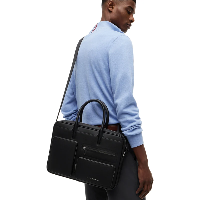 Tommy Hilfiger Modern Business - Bolsa para portátil 38 cm (black)
