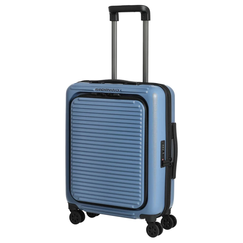 Mandarina Duck Tank Case - Trolley de 4 ruedas con bolsillo frontal 55 cm (china blue)