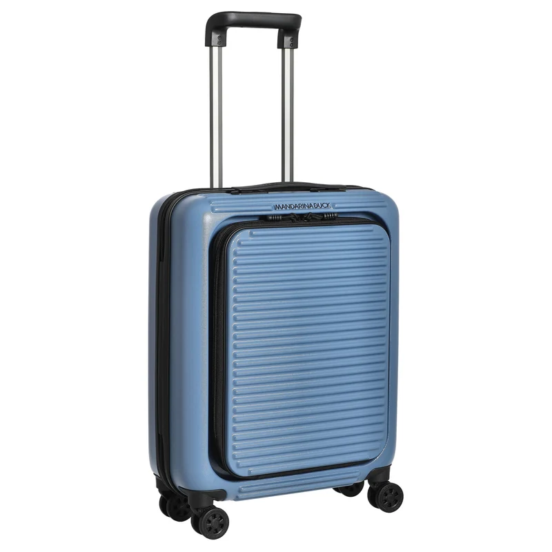 Mandarina Duck Tank Case - Trolley de 4 ruedas con bolsillo frontal 55 cm (china blue)