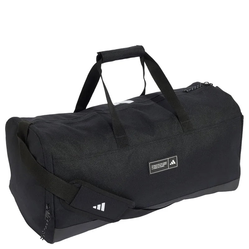 adidas 3 Stripes Duffel Bag Large - Bolsa de fin de semana (black/white)