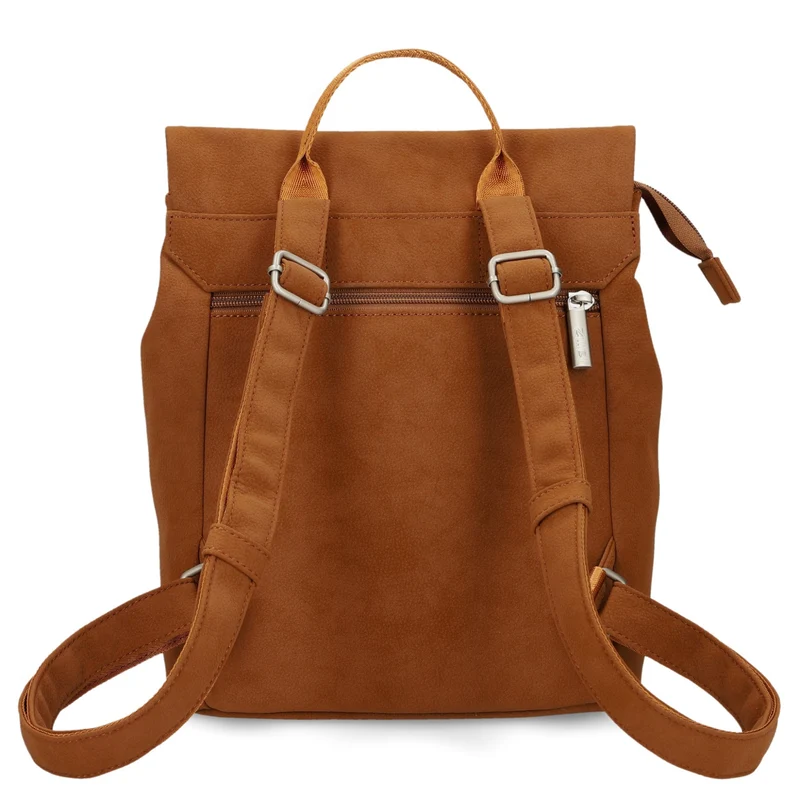 zwei Mademoiselle MR8 - Mochila 29 cm (nubuk-cognac)