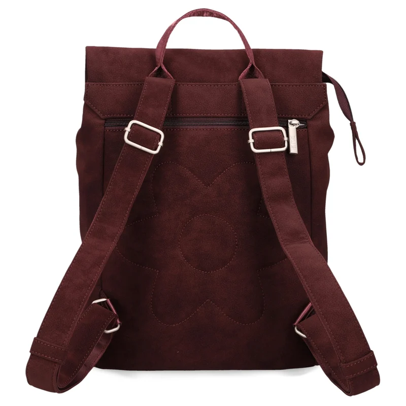 zwei Mademoiselle MR13 - Mochila 35 cm (nubuk-bordeaux)