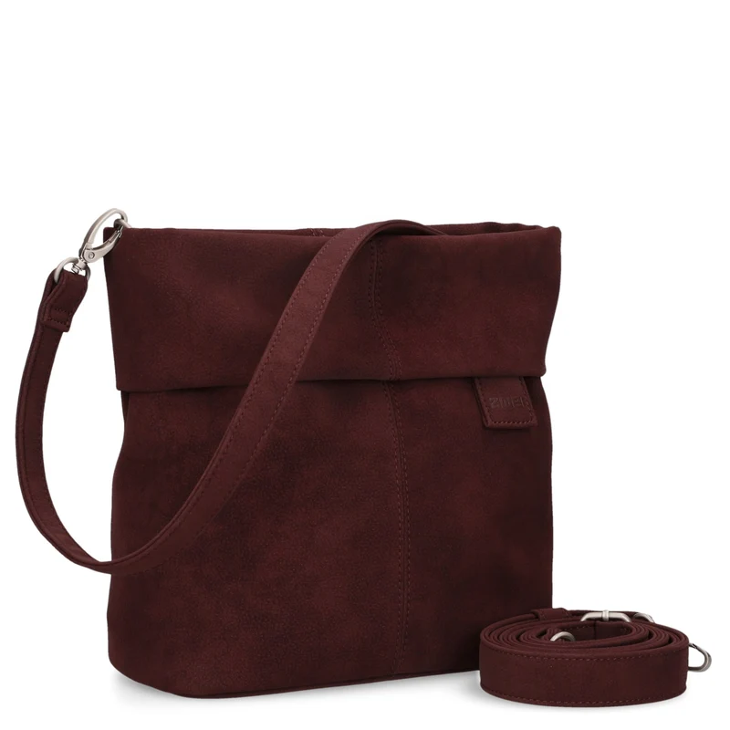 zwei Mademoiselle M8 - Bolso de hombro 25 cm (nubuk-bordeaux)
