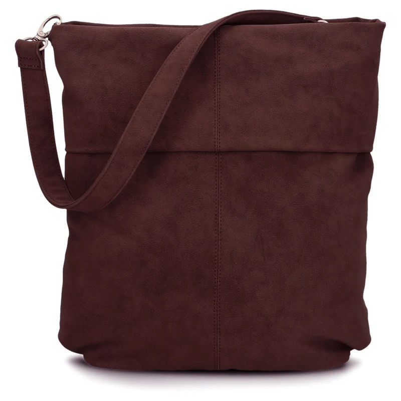 zwei Mademoiselle M12 - Bolso de hombro 32 cm (nubuk-bordeaux)