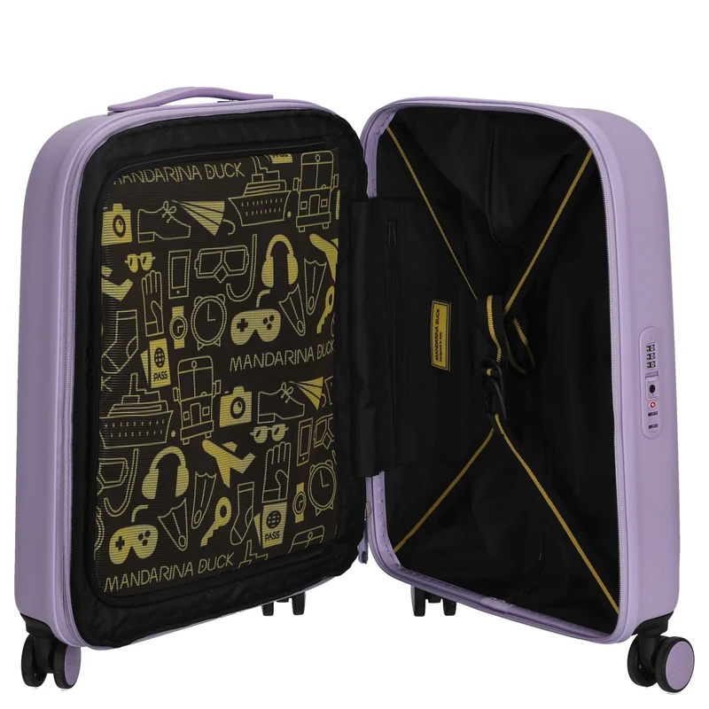 Mandarina Duck Logoduck+ - Trolley de cabina de 4 ruedas 52 cm expandible (frosty lilac)