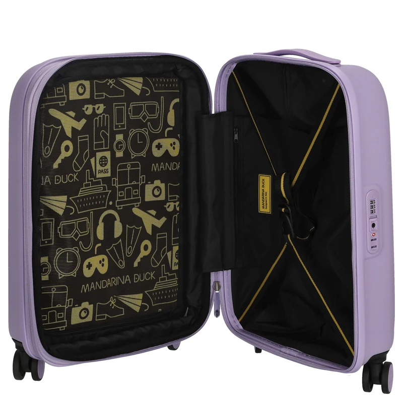 Mandarina Duck Logoduck+ - Trolley de cabina con 4 ruedas 55 cm S expandible (frosty lilac)