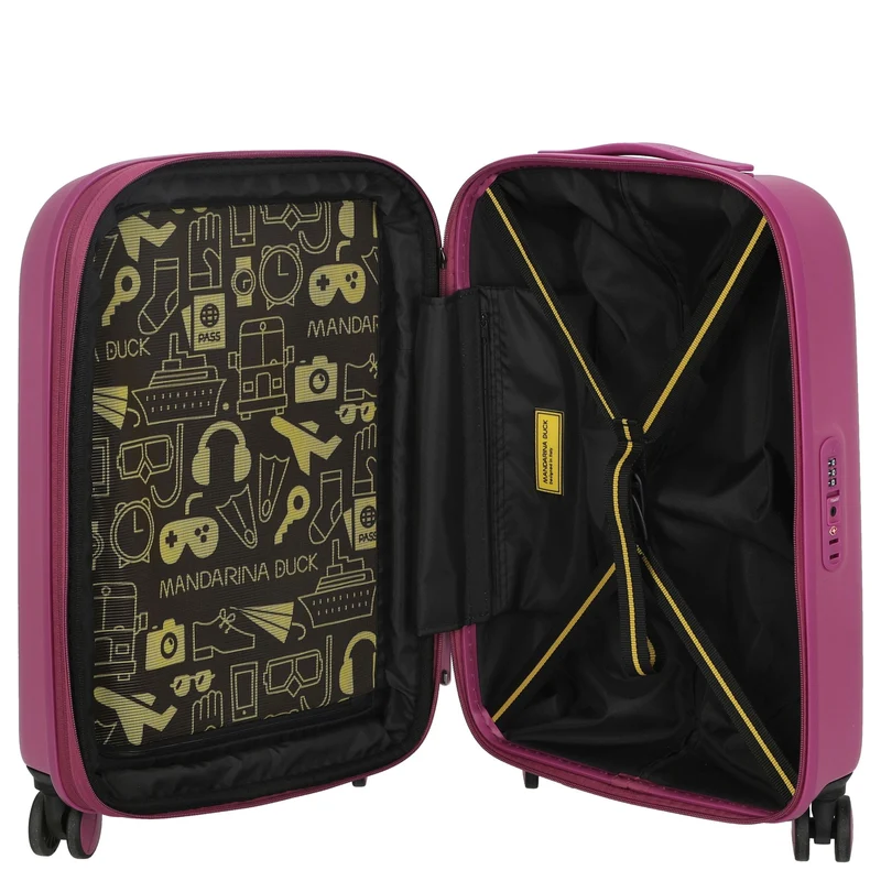 Mandarina Duck Logoduck+ - Trolley de cabina con 4 ruedas 55 cm S expandible (digital pink)