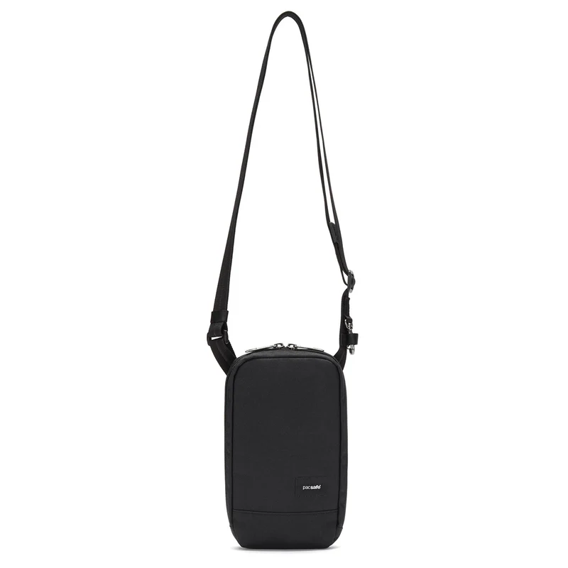 pacsafe RFIDsafe Tech Crossbody - Bolso bandolera 22 cm (negro azabache)