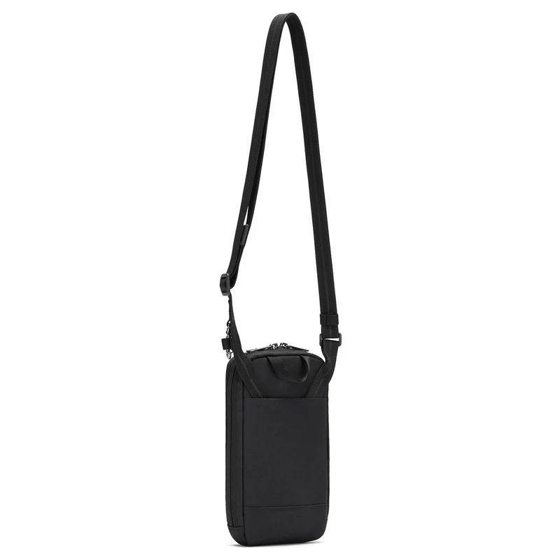 pacsafe RFIDsafe Tech Crossbody - Bolso bandolera 22 cm (negro azabache)