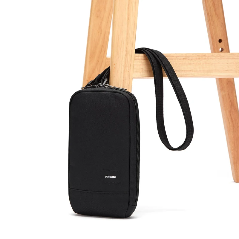 pacsafe RFIDsafe Tech Crossbody - Bolso bandolera 22 cm (negro azabache)