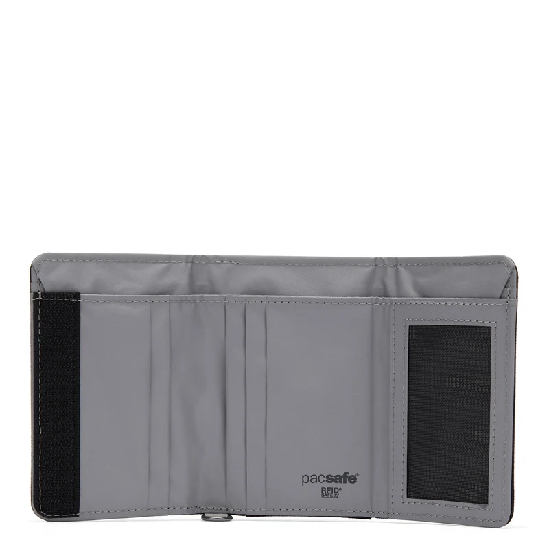 pacsafe RFIDsafe Trifold Wallet - Cartera 6 cc 11.5 cm (jet black)