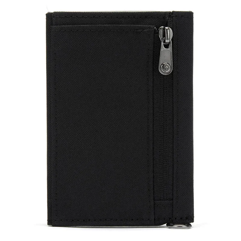 pacsafe RFIDsafe Trifold Wallet - Cartera 6 cc 11.5 cm (jet black)