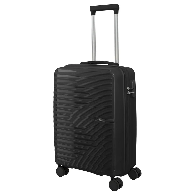 Travelite Pacific - Trolley de cabina con 4 ruedas S 55 cm (black)