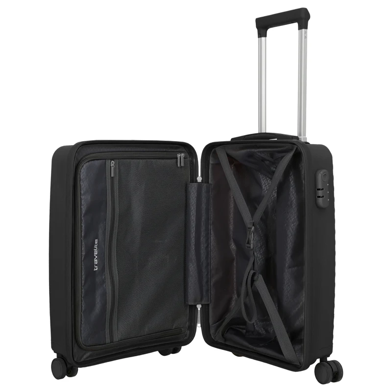 Travelite Pacific - Trolley de cabina con 4 ruedas S 55 cm (black)