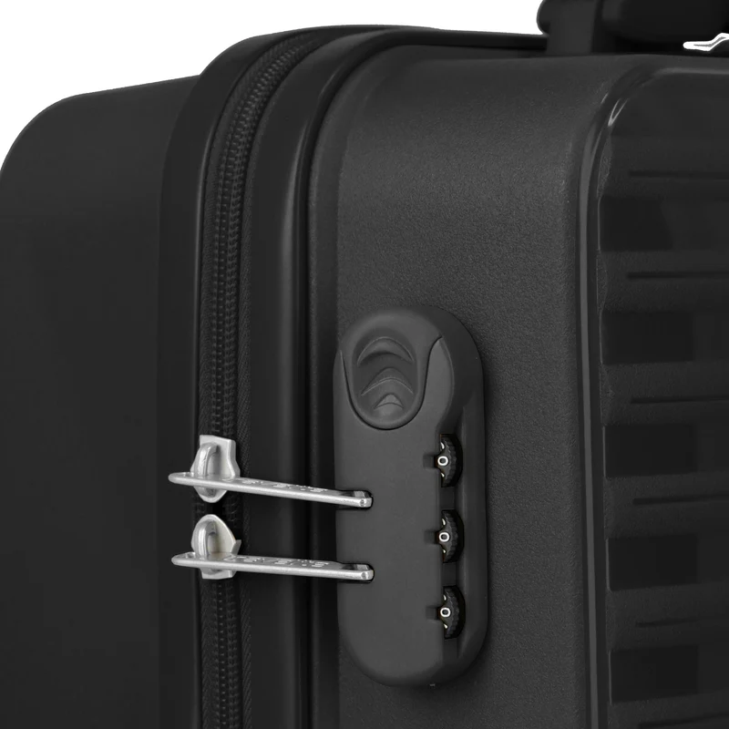 Travelite Pacific - Trolley de cabina con 4 ruedas S 55 cm (black)