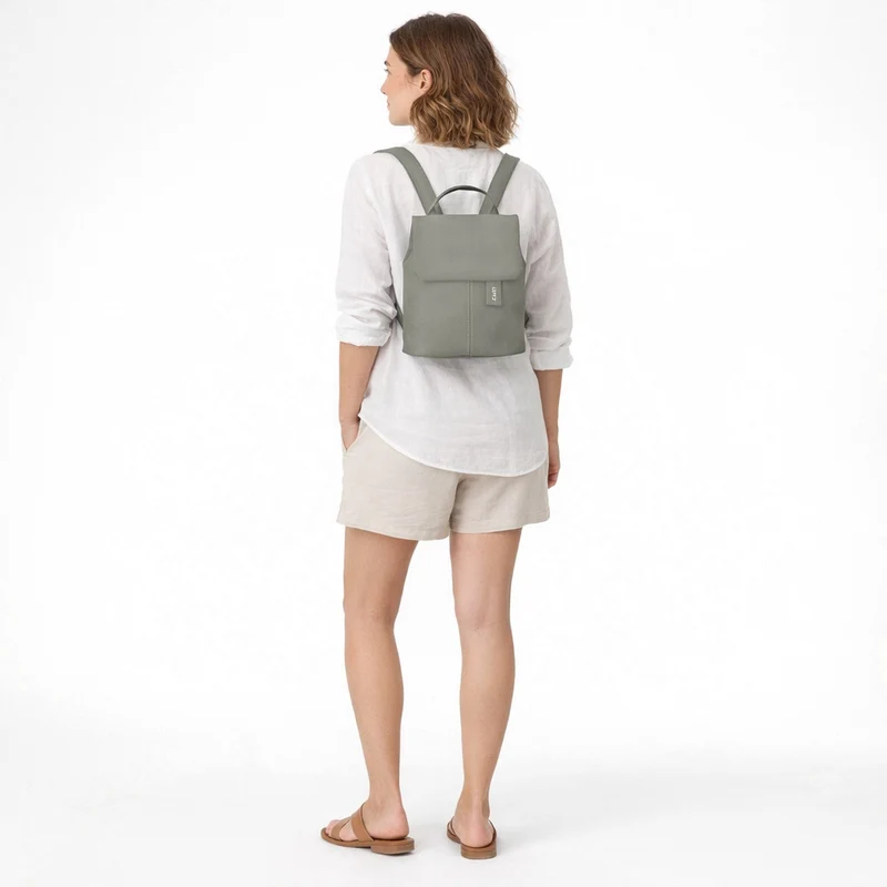 zwei Mademoiselle MR45 - Mochila Mini 22 cm (sage)
