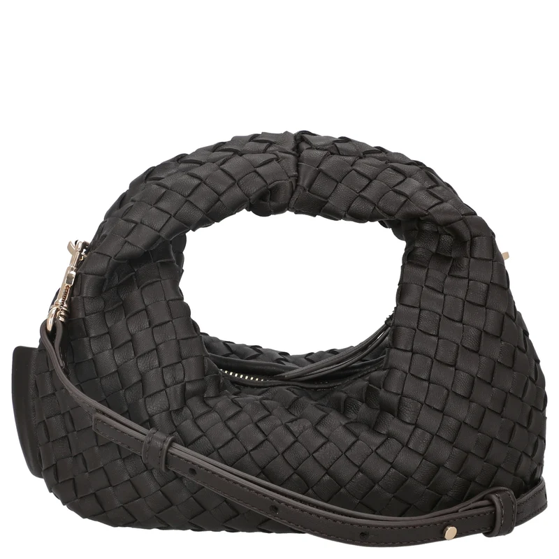Les Visionnaires Greta Micro Weave Silky - Bolso de mano 20 cm (cafe)