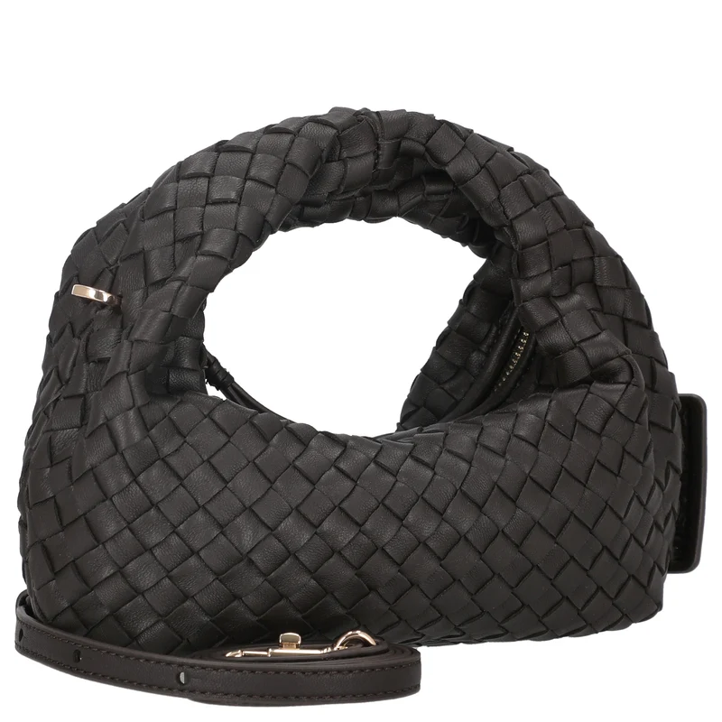 Les Visionnaires Greta Micro Weave Silky - Bolso de mano 20 cm (cafe)
