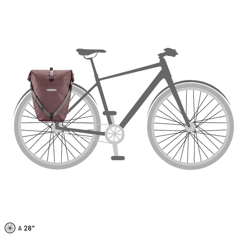 Ortlieb Back-Roller Urban 20 - Bolsa trasera para rueda trasera QL2.1 42 cm (ash rose)