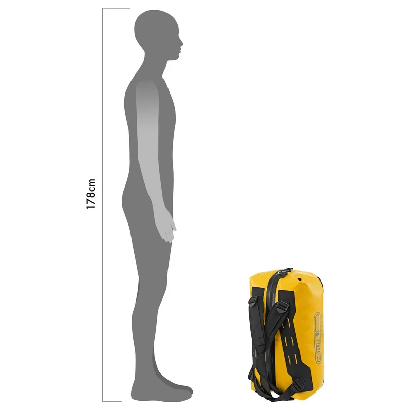 Ortlieb Duffle 40 - Bolsa de viaje/ Mochila 53 cm (yellow black)