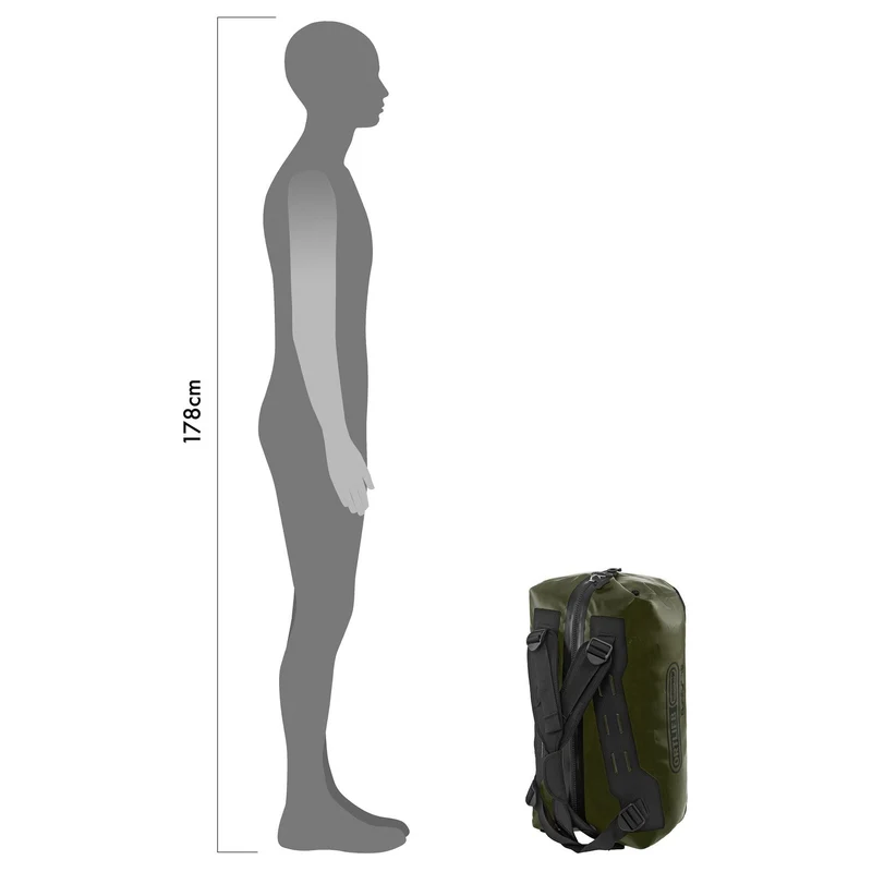 Ortlieb Duffle 40 - Bolsa de viaje/ Mochila 53 cm (yellow black)