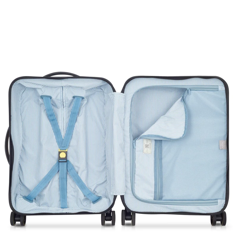 Delsey Paris Turenne 2.0 - Trolley de cabina con 4 ruedas Slim 55 cm (schwarz)