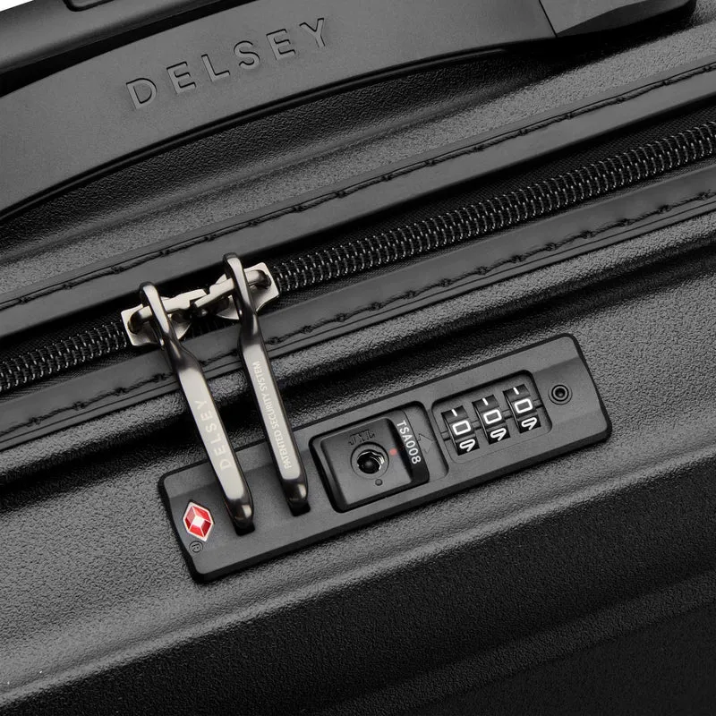 Delsey Paris Turenne 2.0 - Trolley de cabina con 4 ruedas Slim 55 cm (schwarz)