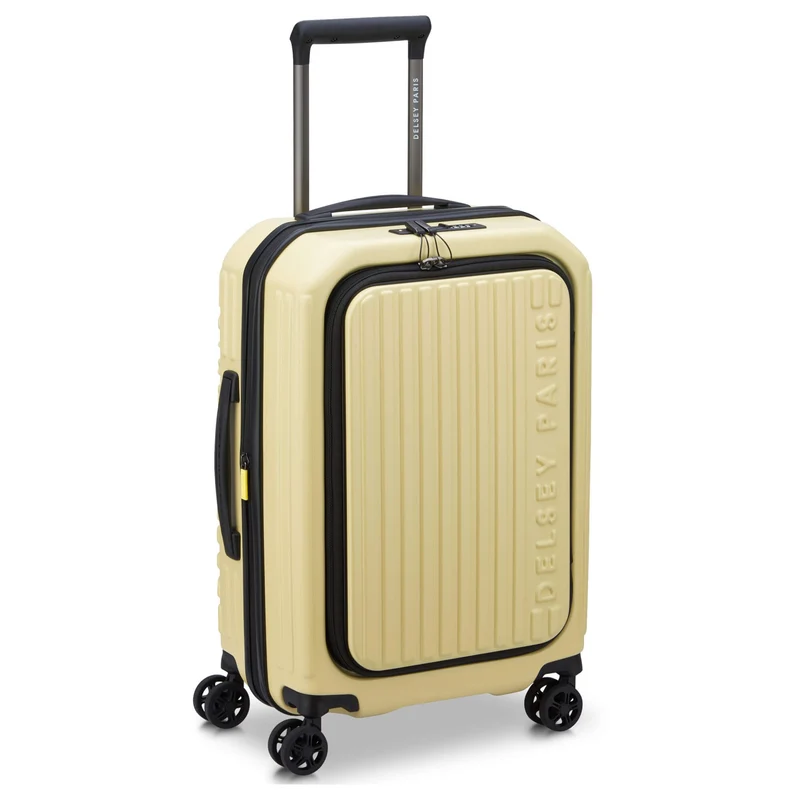 Delsey Paris Securitime - Trolley de cabina S 4 ruedas 55 cm expandible (blassgelb)