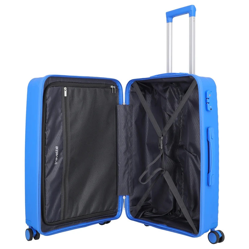 Travelite Pacific - Trolley de 4 ruedas M 67 cm (blue)