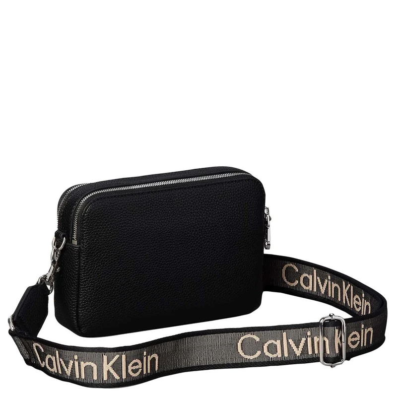 Calvin Klein Webbing Camera Bag - Bolso bandolera 19.5 cm (black)