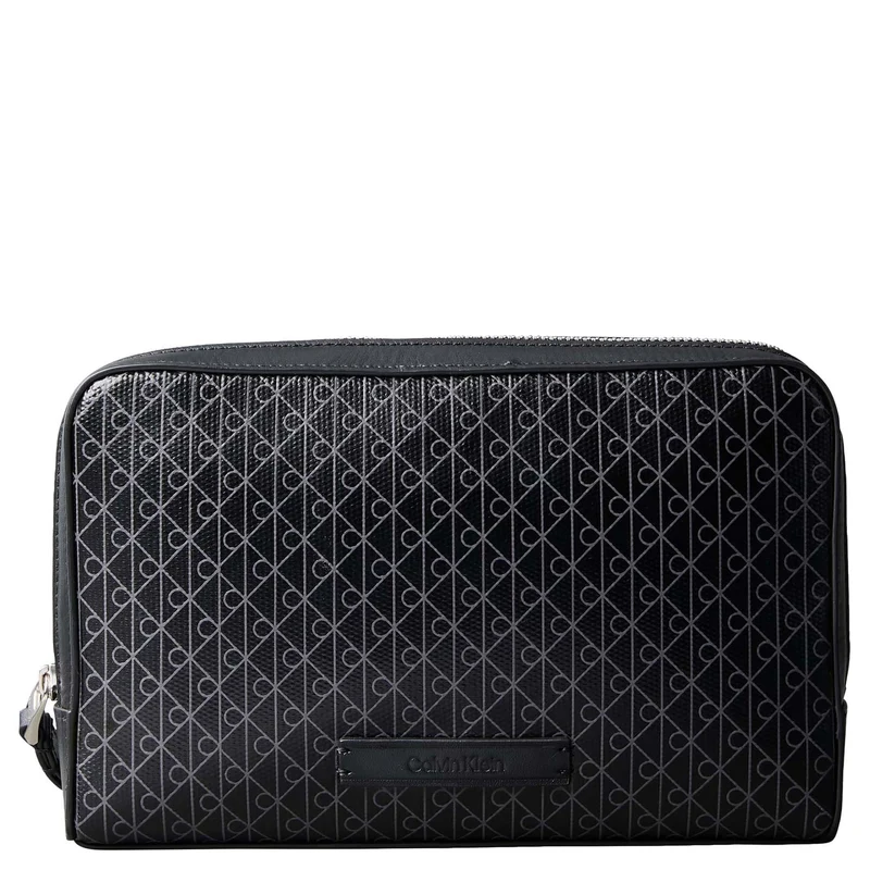 Calvin Klein Emblem AOP - Cartera 20 cm (black)