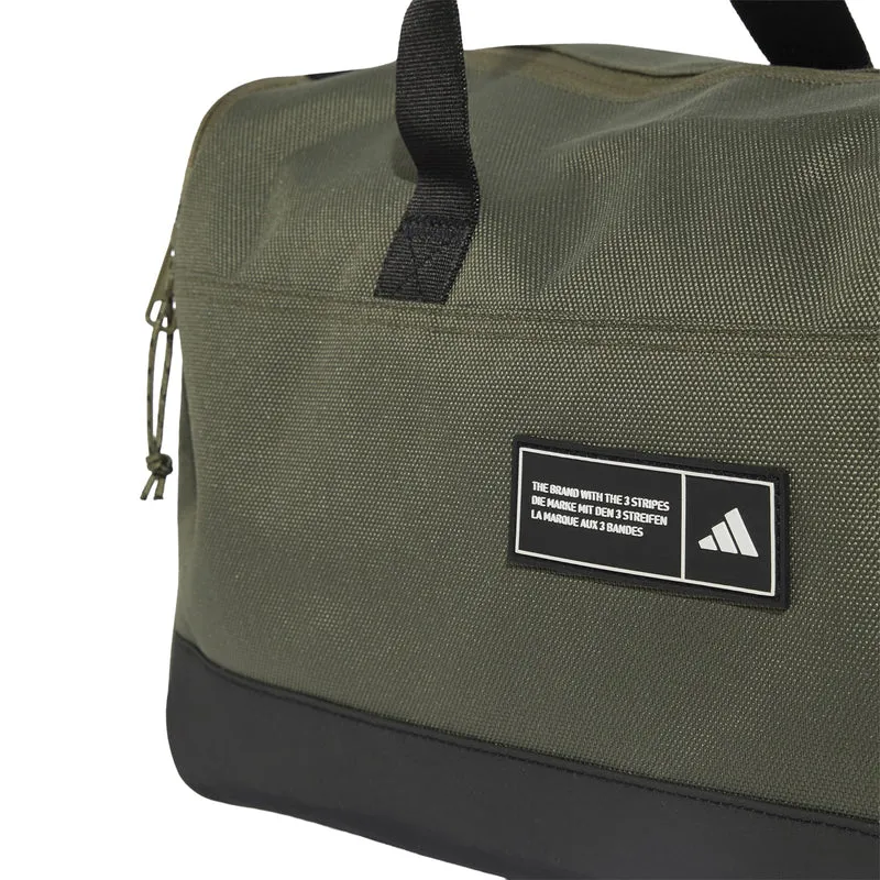 adidas 3 Stripes Duffel Bag Small - Bolsa de fin de semana (olive strata/black)