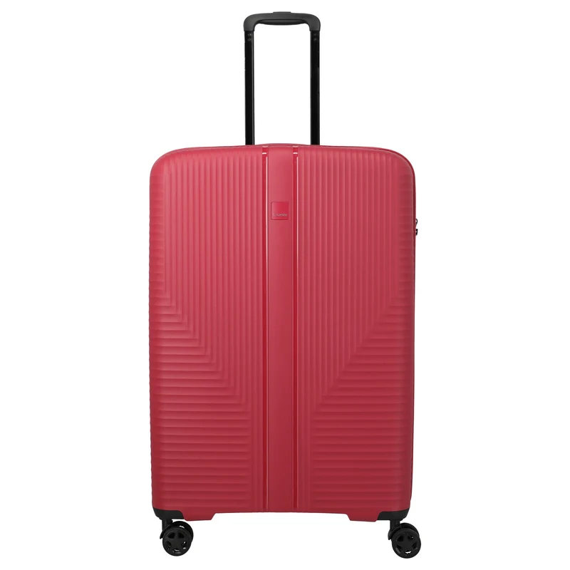 Travelite Air Stripe - Set de trolley con 4 ruedas 3 piezas ampliable L/M/S (Slim) (red)