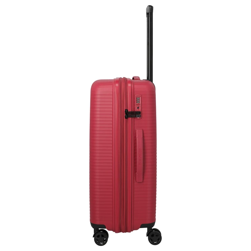 Travelite Air Stripe - Set de trolley con 4 ruedas 3 piezas ampliable L/M/S (Slim) (red)