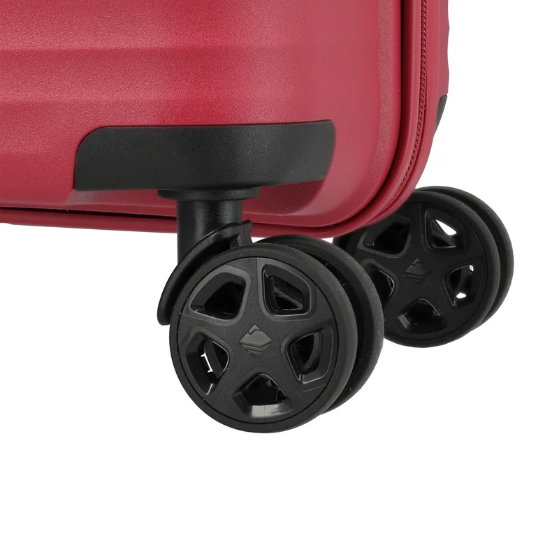 Travelite Air Stripe - Set de trolley con 4 ruedas 3 piezas ampliable L/M/S (Slim) (red)