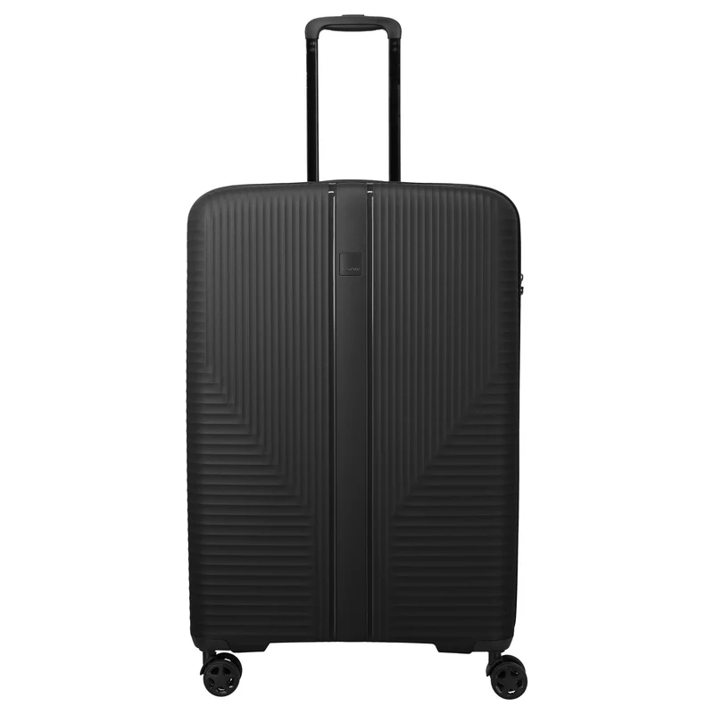 Travelite Air Stripe - Juego de trolley con 4 ruedas 3 piezas ampliable L/M/S (Slim) (black)