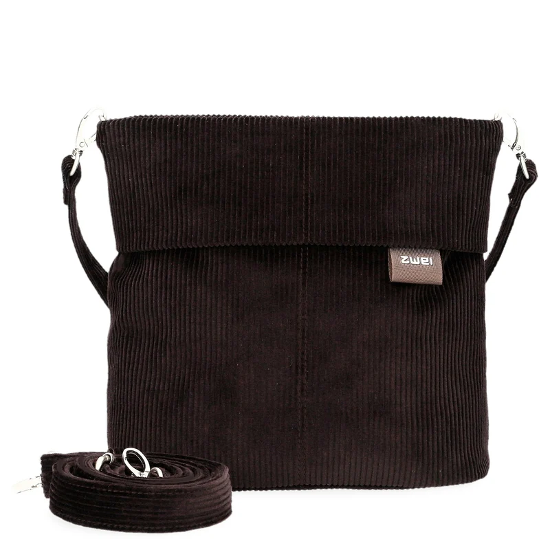 zwei Mademoiselle M8 - Bolso de hombro 25 cm (cord-espresso)