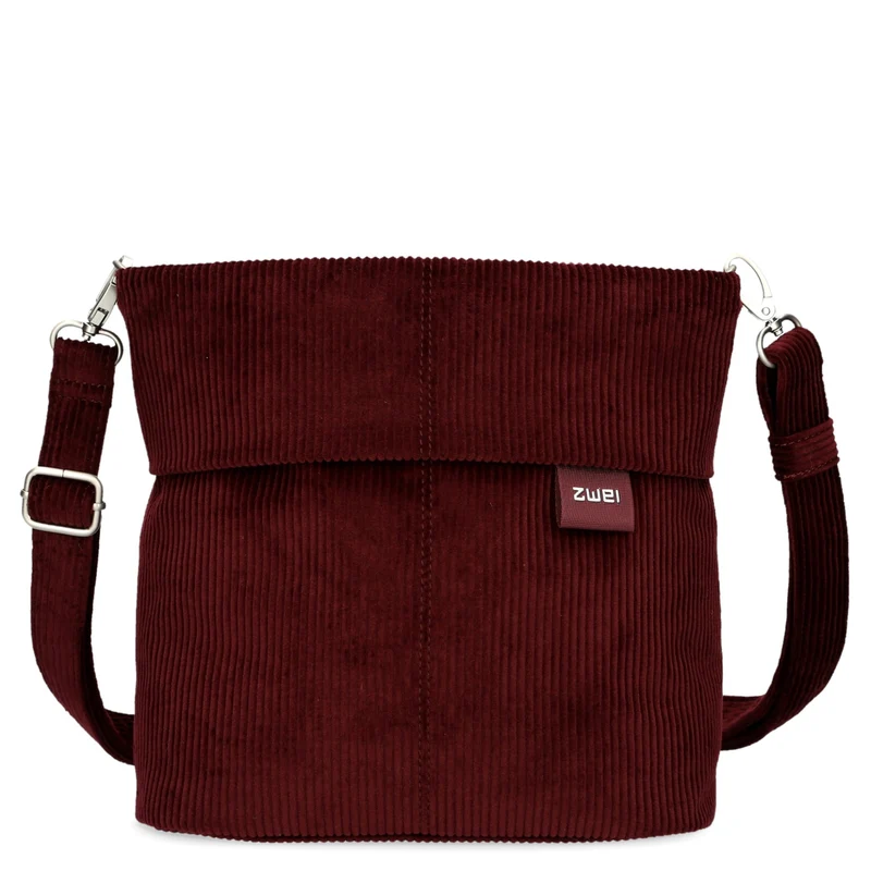 zwei Mademoiselle M8 - Bolso de hombro 25 cm (cord-bordeaux)