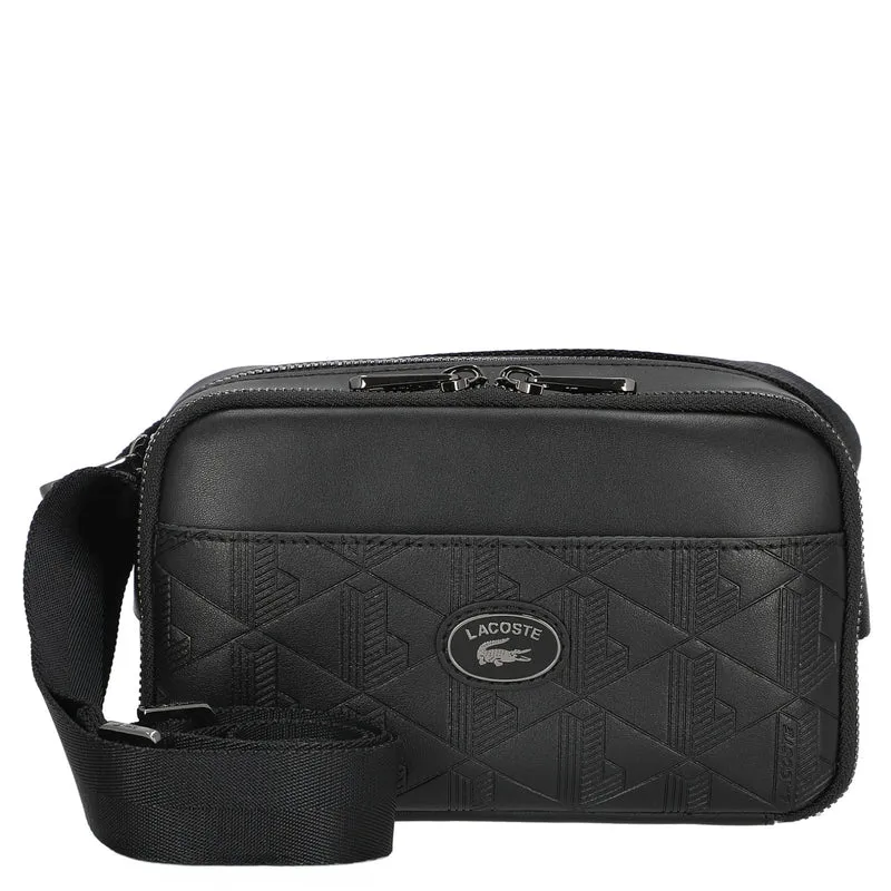 Lacoste Monogramm - Bolso bandolera 24 cm (black)