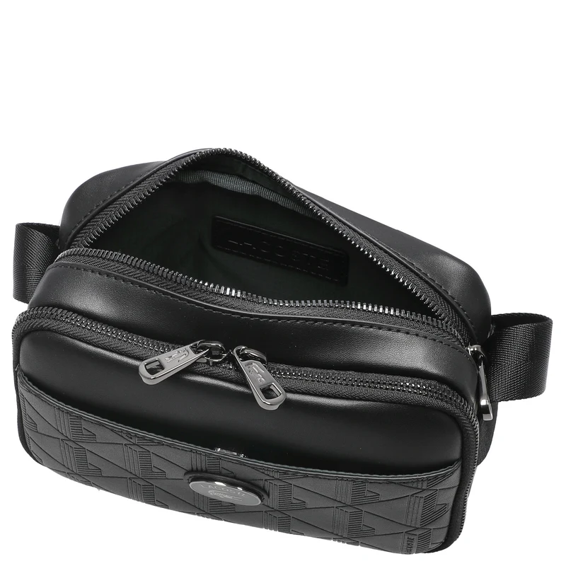 Lacoste Monogramm - Bolso bandolera 24 cm (black)
